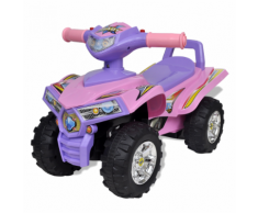 vidaXL Quad per Bambini Rosa e Viola con Suoni Luci