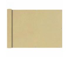 vidaXL Paravento da Balcone in Tessuto Oxford 75x400 cm Beige