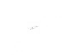 Lavabo Da Incasso Modul In Ceramica Bianco 2 Vasche 121x46x1,6 Cm (Lxpxh)