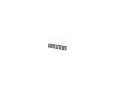 Cassettiera A Ribalta 6 Cassetti 60x7,5x11,3 Cm Grigia