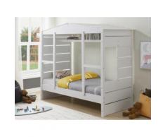 Letto a capanna 90x190 cm Abete Bianco - MARCO