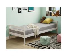 Letto singolo 90x190 cm in Abete Bianco - LIAM