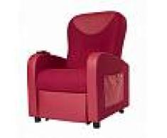 Wimed Poltrona relax Betty - In microfibra, a 2 motori - colore bordeaux