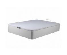 Rete letto contenitore in similpelle 140x190 cm Bianco opaco - ONIRY di DREAMEA Play