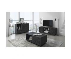 : Scarpiera / Grigio scuro con marmo nero