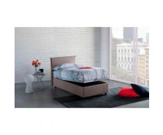 Letto con contenitore Milano: Una piazza e mezza con apertura frontale e materasso / Blu