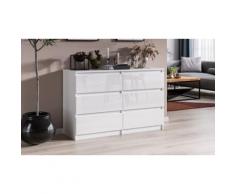 Cassettiera Pari 6 Trend Home: Bianco quercia
