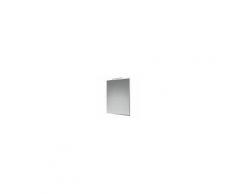 Specchio Desiree Bisellato Lucido 80x60 Cm Reversibile Lampada Led Quadra Inclusa