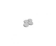 Sottopiedi Adesivi Effetto Scivolo Ø 40 Mm Teflon Grigio 4 Pezzi