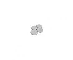 Sottopiedi Adesivi Effetto Scivolo Ø 30 Mm Teflon Grigio 4 Pezzi