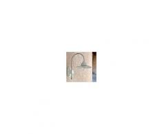 Iris Luce Bianca Applique Ceramica Specchio Bagno