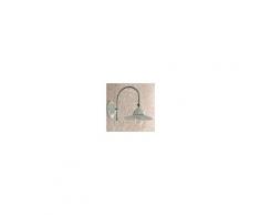 Iris Luce Bianca Applique Snodo Orientabile Ceramica Bianca Bagno