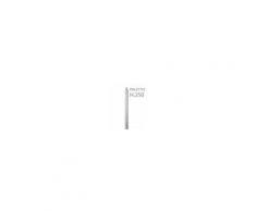 NextradeItalia 10pz Paletto A T Altezza 250 Cm Sezione Mm 35x35x3,5 Zincato Palo Colore Zinco Da Giardino Recinzione In Ferro