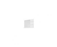 kleankin Mobiletto Pensile Bagno con Specchio e 3 Ripiani in MDF Bianco 60 x 10 x 48cm