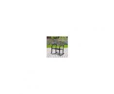 Outsunny Sedia a Dondolo da Giardino in Metallo Decorato