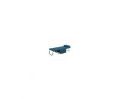 Homcom Brandina Pieghevole 2 in 1 Trasformabile in Pouf con Schienale Regolabile Blu