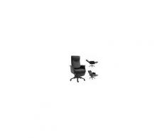 Vinsetto sedia ufficio ergonomica sedie da gaming imbottita schienale alto reclinabile 5 ruote girevoli nero