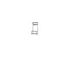 Homcom Appendiabiti per Ingresso con Panca e Scarpiera Design Vintage 80x40x170cm