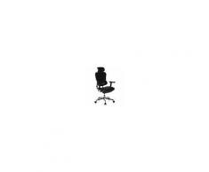 Hjh Sedia ergonomica ERGOPLUS BASE, 100% regolabile e dotata di ogni optional, solida struttura, in colore nero