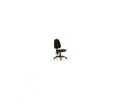 Hjh Sedia ergonomica POINT, omologata per 8h uso, senza braccioli, sedile e schienale ergonomici, in nero