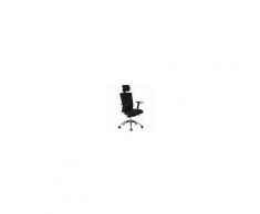 Hjh Sedia ergonomica ALVIN PRO, sostegno lombare, regolabile 100%, nera