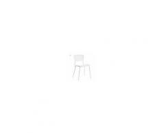 Unico Milano Set da 2 sedia pranzo PAVIA, bianco