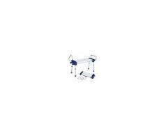 Intermed Sedia da doccia in alluminio con braccioli - 75 cm