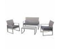 JYSK Set giardino divano GIBRALTAR (divano, 2 poltrone, tavolo)