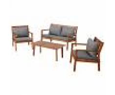 JYSK Set giardino divano MADAGASKAR (divano, 2 poltrone, tavolo)