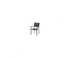 JYSK Sedia impilabile LAS VEGAS (grigia-nera, NON wood)