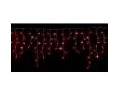 Tenda Led 4,8mt X 1mt 160 Led Sfalzata Stalattite Led Rosso Con Flash Bianco - P