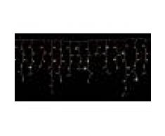Tenda Led 4,8mt X 1mt 160 Led Sfalzata Stalattite Led Bianco Caldo Con Flash Bia