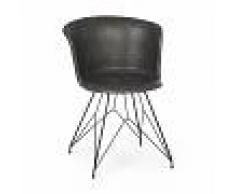 Bizzotto Sedia Loft pu antracite vintage