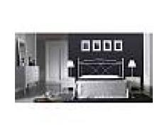 Letto in Ferro Matrimoniale Bianco - art.ALC04 ( testiera + giroletto 85x200 10 giorni)
