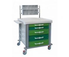 Carrello gamma 770 - cassettiera verticale - 5 cassetti 770x600x1010 h (2x88h 3x176 h)