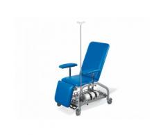 Poltrona donatori con ruote - blu