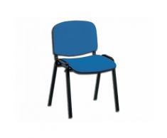 Sedia iso - tessuto rosso e blu - colore blu