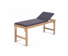 Letto in legno per trattamenti e visita antares - blu