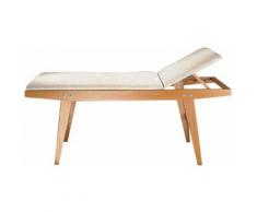 Letto in legno fisiologia e cardiologia colore panna