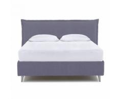 GIAVA - Letto matrimoniale da 180 contenitore con rete, blu