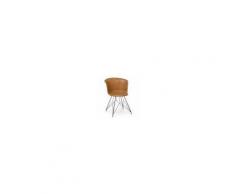 Bizzotto Sedia Loft pu cuoio vintage