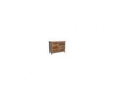 Milani Home RUNE - cassettiera moderna in legno con sei cassetti