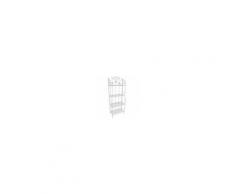Milani Home ELÉONORE - scaffale 4 piani stile provenzale in ferro verniciato