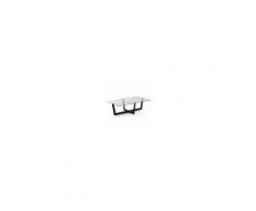 Kave Home Tavolino Plam 120 x 70 cm vetro nero