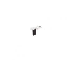 Lineabeta Mensola porta asciugamani e accessori bagno Lineabeta collezione Curvà cm 80 con foro a sinistra