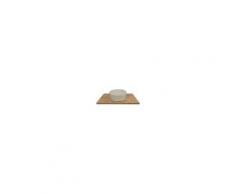 Exagonshop Mensola bagno porta lavabo legno Nobilitato L90 P50 H36mm Aramo Light