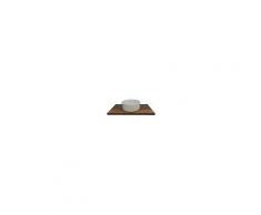 Exagonshop Mensola bagno porta lavabo legno Nobilitato L90 P50 H36mm Tabacco