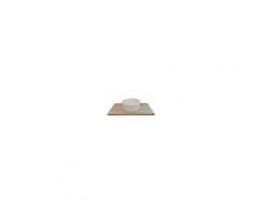 Exagonshop Mensola bagno porta lavabo legno Nobilitato L90 P50 H36mm Olmo