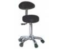 Gima Sgabello ergonomico imbottito - regolabile in altezza - colore nero