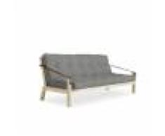 Karup Divano letto Poetry di grigio con struttura natural